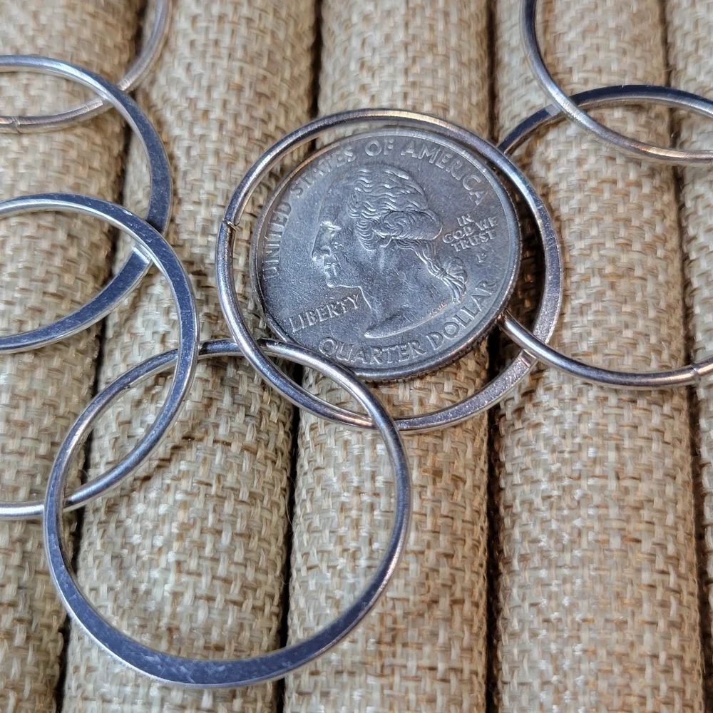Signed BR Silver Tone Chain Link Necklace 30" Long Banana Republic Jewelry - Picture 8 of 10